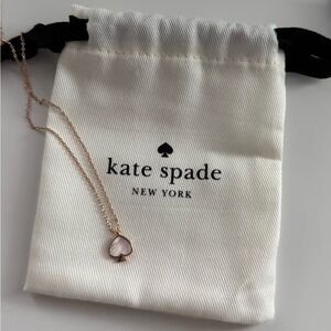 Kate Spade Rose Gold Spade Necklace